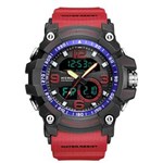 Relógio Masculino Weide AnaDigi WA3J8002 - Preto e Vermelho