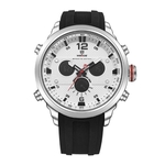 Ficha técnica e caractérísticas do produto Relógio Masculino Weide AnaDigi WH-6303 - Preto, Prata e Branco