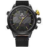 Ficha técnica e caractérísticas do produto Relógio Masculino Weide Anadigi WH-6101 Amarelo