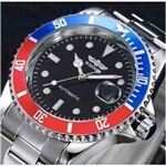 Ficha técnica e caractérísticas do produto Relógio - Masculino Winner Automatic Submariner Prata