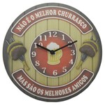Ficha técnica e caractérísticas do produto Relógio Melhores Amigos do Churras