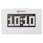 Ficha técnica e caractérísticas do produto Relógio Mesa Despertador Digital Led Herweg 2963 Termômetro