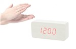 Ficha técnica e caractérísticas do produto Relógio Mesa Digital Tipo Madeira Retrô Temperatura Alarme - Mix