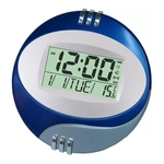 Ficha técnica e caractérísticas do produto Relógio Mesa Parede 20cm Jh6870 Azul Digital Com Termômetro