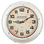Ficha técnica e caractérísticas do produto Relógio Metal Branco Montmartre - 42 Cm