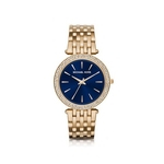 Ficha técnica e caractérísticas do produto Relógio Michael Kors Darci Mk3406/4an Gold/Azul Slim