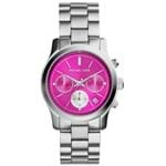 Ficha técnica e caractérísticas do produto Relógio Michael Kors Feminino Analógico Rosa - MK6160-1TN MK6160/1TN