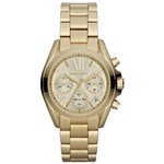 Ficha técnica e caractérísticas do produto Relógio Michael Kors Feminino Bradshaw Dourado com Cronógrafo MK5798/4DN