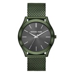 Ficha técnica e caractérísticas do produto Relógio Michael Kors Feminino Essential Slim Runway Verde Militar - Mk8608/1vn