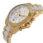 Ficha técnica e caractérísticas do produto Relógio Michael Kors Feminino MK5743 Gold-Tone White 43mm