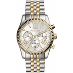 Ficha técnica e caractérísticas do produto Relógio Michael Kors Feminino MK5955 Lexington Chronograph Two Tone Stainless Steel Watch 38mm