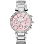 Ficha técnica e caractérísticas do produto Relógio Michael Kors Feminino MK6105 Silver Stainless-Steel Quartz Watch 39mm