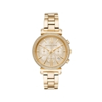 Ficha técnica e caractérísticas do produto Relógio Michael Kors Feminino MK6559/1DN Dourado Analógico