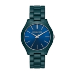 Ficha técnica e caractérísticas do produto Relógio Michael Kors Feminino Slim Runway Azul MK4416/1VN