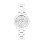 Ficha técnica e caractérísticas do produto Relógio Michael Kors Feminino Slim Runway Branco - MK3908/1KN MK3908/1KN