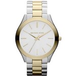 Ficha técnica e caractérísticas do produto Relógio Michael Kors Mk3198 Slim 42mm Aço Gold