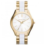 Ficha técnica e caractérísticas do produto Relógio Michael Kors Mk4295 Slim Branco 43mm