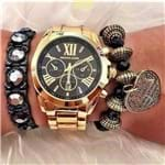 Ficha técnica e caractérísticas do produto Relógio Michael Kors Mk5739 Dourado Preto