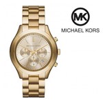 Ficha técnica e caractérísticas do produto Relógio Michael Kors MK6251 Slim Runway Gold