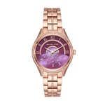 Ficha técnica e caractérísticas do produto Relógio Michael Kors Mk3722 Lauryn Rose Gold Tone Three Hand Watch 38mm