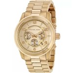 Ficha técnica e caractérísticas do produto Relógio Michael Kors Mk8077 Gold Original Oversized