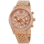 Ficha técnica e caractérísticas do produto Relógio Michael Kors MK8580 Feminino Rose Strass 45mm