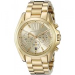 Ficha técnica e caractérísticas do produto Relógio Miichael Kors Original Mk5605 Bradshaw Feminino Dourado