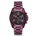 Ficha técnica e caractérísticas do produto Relógio Michael Kors Original Mk6398 Bradshaw Feminino Roxo