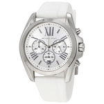 Ficha técnica e caractérísticas do produto Relógio Michael Kors Unissex 43mm Bradshaw Chronograph Watch w/ Silicone Strap Branco