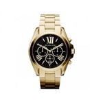 Ficha técnica e caractérísticas do produto Relógio Michael Kors Unissex Dourado Fundo Preto MK5739/4PN