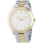 Ficha técnica e caractérísticas do produto Relógio Miichael Kors Original Mk3198 Slim Feminino Prata e Dourado