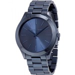 Ficha técnica e caractérísticas do produto Relógio Miichael Kors Original Mk3419 Slim Feminino Azul