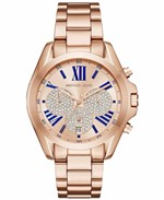 Ficha técnica e caractérísticas do produto Relógio Miichael Kors Original Mk6321 Bradshaw Feminino Rosa