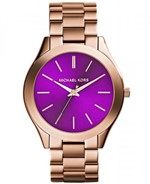 Relógio Michael Kors Original Mk3293 Slim Feminino Rosa e Lilás