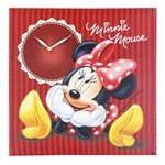 Ficha técnica e caractérísticas do produto Relógio Minnie Disney Vermelho 40X40Cm