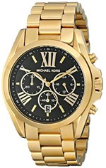 Ficha técnica e caractérísticas do produto Relogio Mk5739 Dourado Mostrador Preto Romano - Mk6220 - Michael Kors