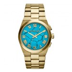 Ficha técnica e caractérísticas do produto Relogio Mk5894 Dourado Azul - Mk6138 - Michael Kors