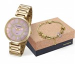 Ficha técnica e caractérísticas do produto Relógio Mondaine Feminino 53617LPMKDE2K1 + Pulseira