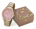 Ficha técnica e caractérísticas do produto Relógio Mondaine Feminino 99277LPMKDE1K1 + Pulseira