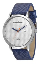 Ficha técnica e caractérísticas do produto Relógio Mondaine Feminino Couro Azul 99014m0mvnh2