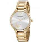 Ficha técnica e caractérísticas do produto Relógio Mondaine Feminino Dourado 53758LPMVDE1 Analógico 5 Atm Cristal Mineral Tamanho Grande