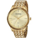 Ficha técnica e caractérísticas do produto Relógio Mondaine Feminino Dourado 53815LPMVDE1 Analógico 5 Atm Cristal Mineral Tamanho Grande