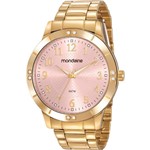 Ficha técnica e caractérísticas do produto Relógio Mondaine Feminino Dourado 83468LPMVDE3 Analógico 5 Atm Cristal Mineral Tamanho Grande