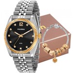 Ficha técnica e caractérísticas do produto Relógio Mondaine Feminino Prata com Pulseira 99175LPMVBS4K1 Analógico 5 Atm Cristal Mineral