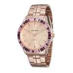 Relógio Mondaine Feminino Rosé com Cristais 78730lpmvra3