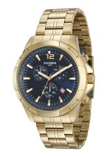 Ficha técnica e caractérísticas do produto Relógio Mondaine Masculino Dourado e Azul 99177gpmvda1