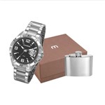 Ficha técnica e caractérísticas do produto Relógio Mondaine Masculino Prata + Cantil 53834g0mvne1k1