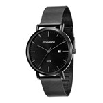 Ficha técnica e caractérísticas do produto Relogio Mondaine Masculino Ref: 53574gpmvpa2 Slim Black Pulseira Esteira