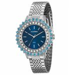 Ficha técnica e caractérísticas do produto Relógio Mondaine Prata Azul Strass Feminino 99173l0mvne3