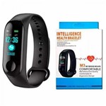 Ficha técnica e caractérísticas do produto Relógio Monitor Cardíaco Intelligente Bluetooth M3 Bracelete Smart SAÚDE - Tehran
